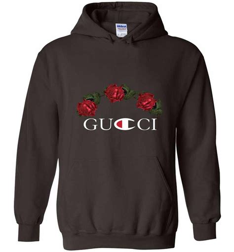 blac gucci hoodie|Gucci champion hoodie cheap.